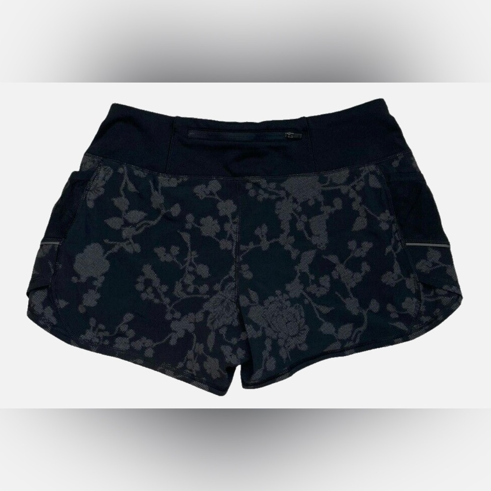 Athleta Running Short Womens Size Small Black Floral